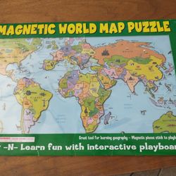 New magnetic world map puzzle