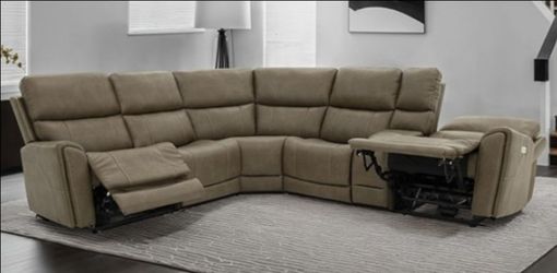 Brand New Brown Super Plush Power Reclining Sectional Sofa