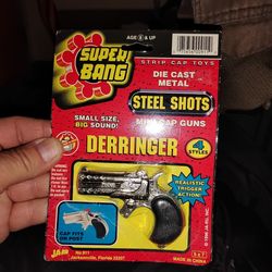 Vintage Diecast Toy gun Cap New in Original Box by Ja-Ru