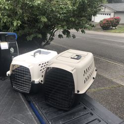 Small Dog Cat Rabbit Bunny Kennel Crate Carrier Like New 24" L by 14” W by 14” $25 Each