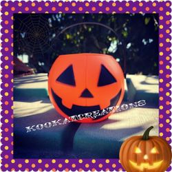 Jack O Lantern Goodie Bucket