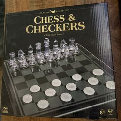 Glass Chess/ Checker Board