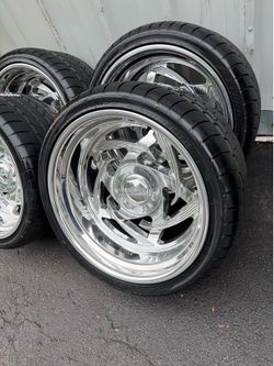 6 LUG UNIVERSAL 6x139.7 & 6x135 -NEW 20x11 polished wheels wrapped in atturo tires 305/30r20