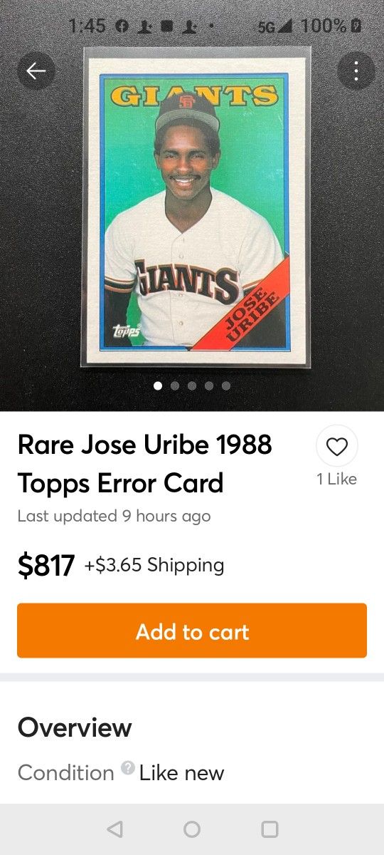 Rare Jose Urlbe!!