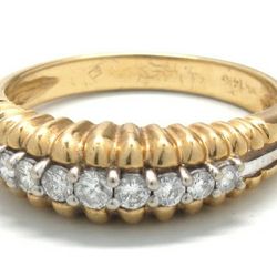 Ladies Diamond/14K Yellow Gold Engagement Ring