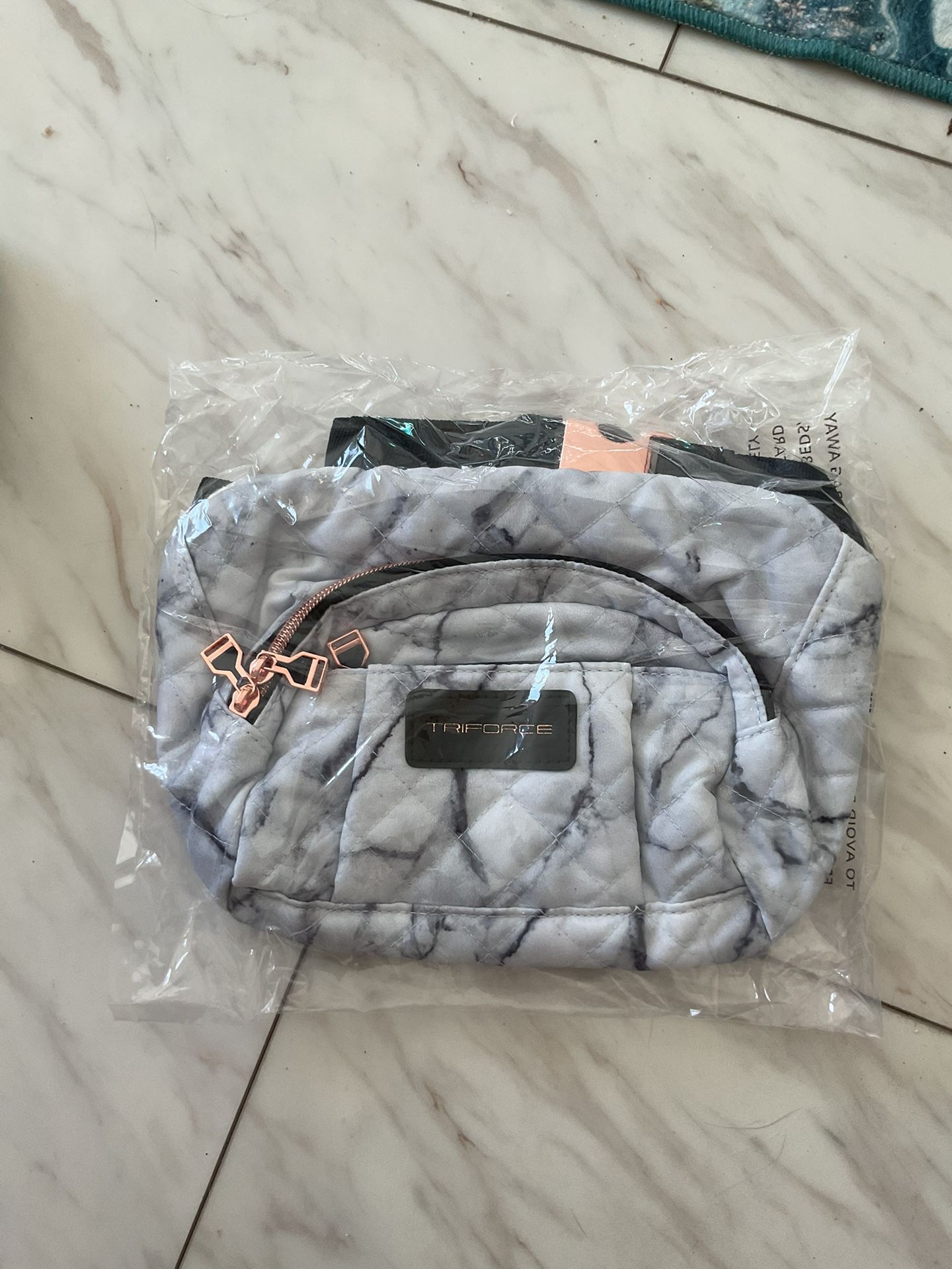 New Triforce Quilted Nylon Belt Bag