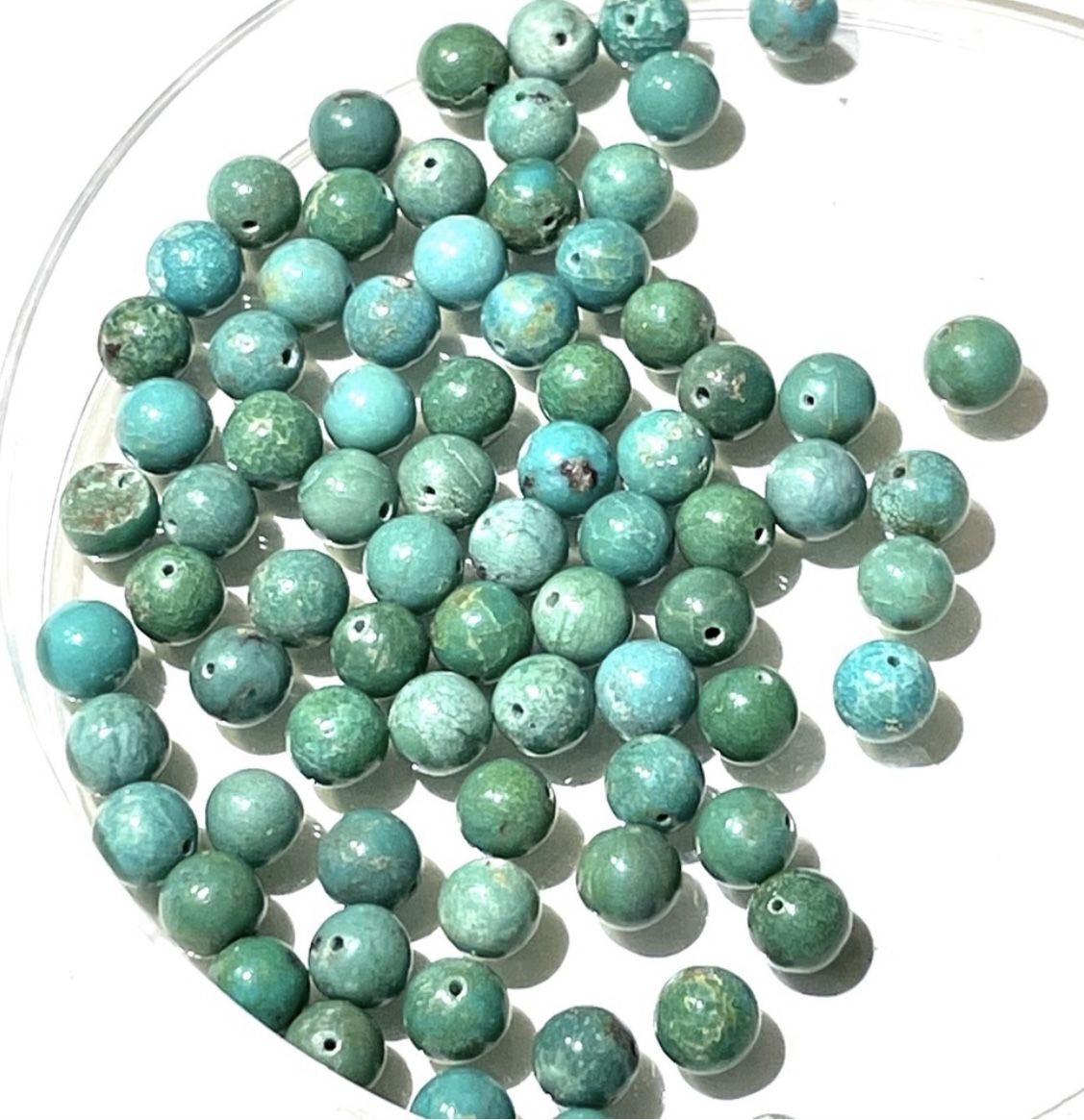 Lot Of 74 Turquoise Beads