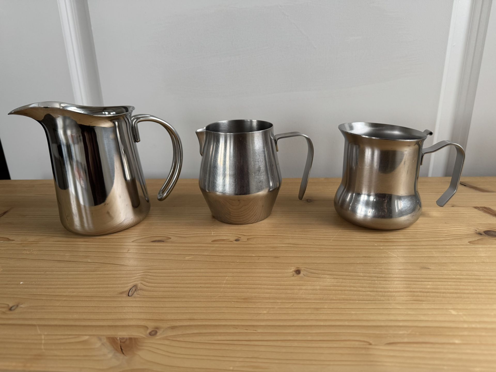 Milk Frother/steamer Stainless Steel. 3 Different Sizes