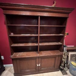 Solid Wood Shelving Unit / Hutch