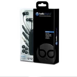 Bell'O Digital BDH653BK In-Ear Headphones with Precision Bass Black