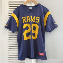 Vintage 80's Rawlings NFL RAMS Eric Dickerson #29 Jersey T-shirt