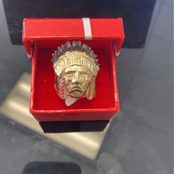 Indian Head Gold Ring 