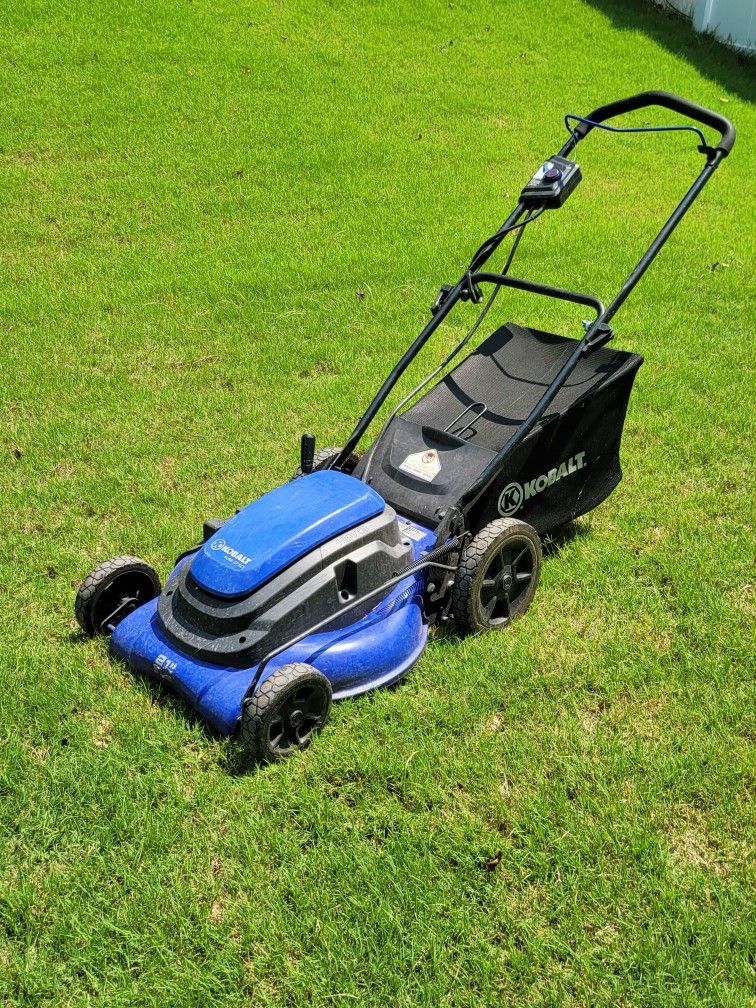 Kobalt KM210 21″ Corded Electric Lawn Mower with Rear Bag