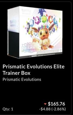 Prismatic Evolutions ETB