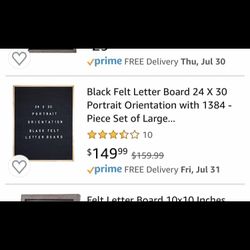 BRAND NEW LARGE OAK FRAMED FELT MESSAGING BOARD W/ LETTRS & NUMBERS 