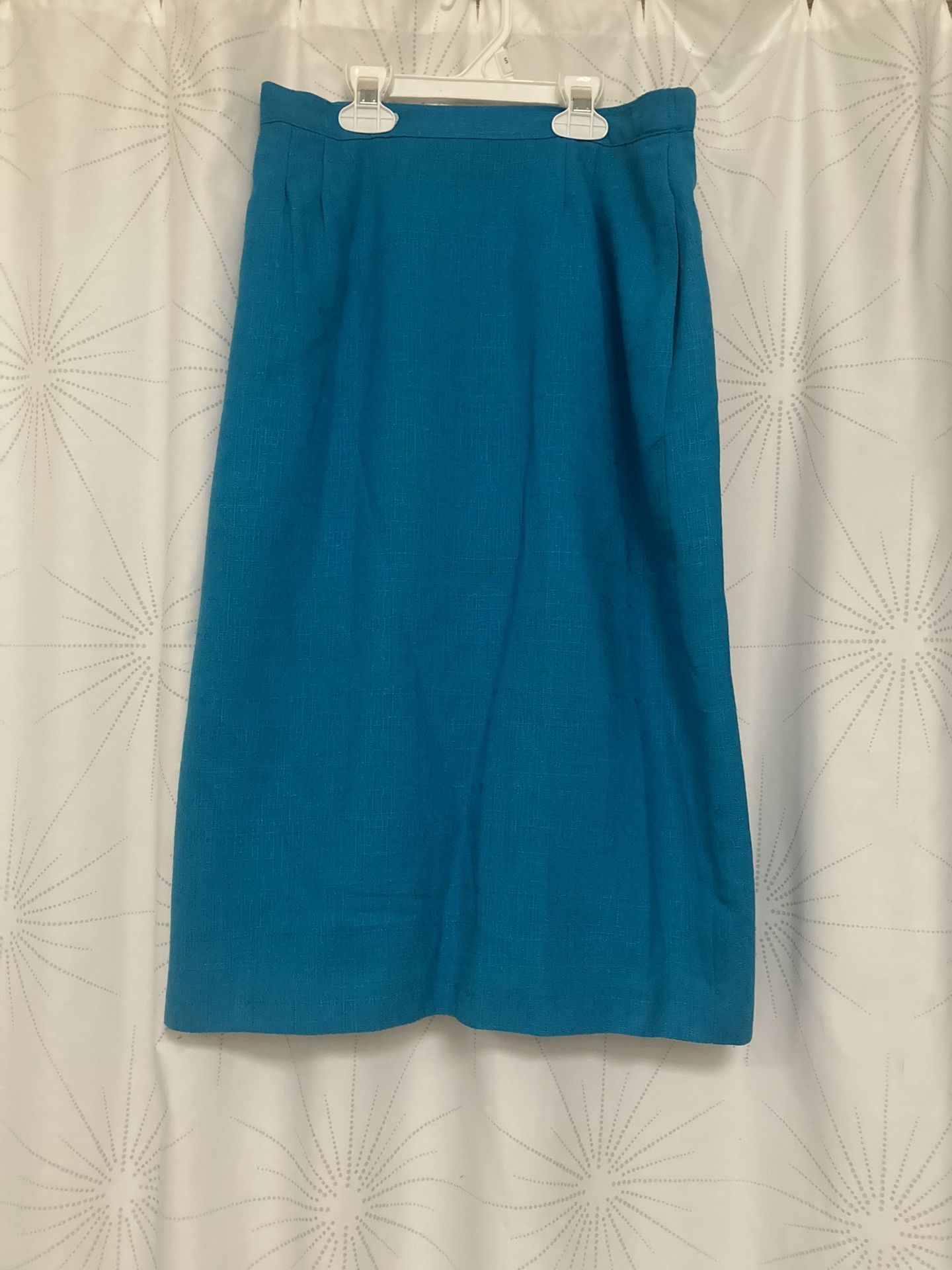 Ladies Turquoise Skirt, Lined, 8P