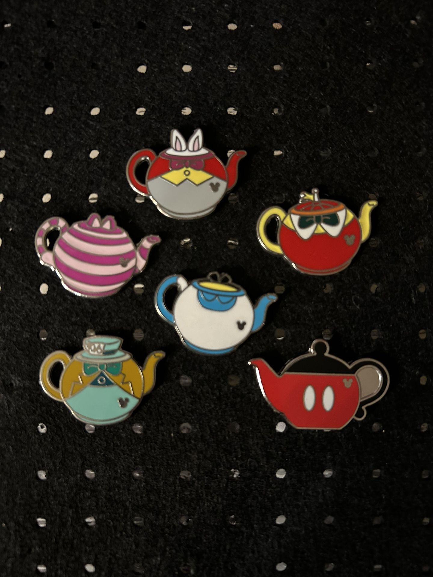 Disney Teapot Pin Set