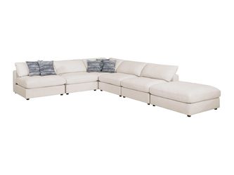Serene Beige 6pc Modular Sectional