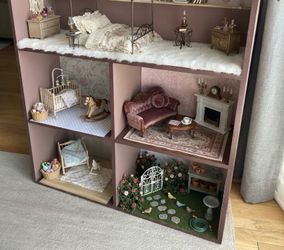 Real wood doll house