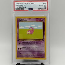 Slowpoke 1st Edition Fossil PSA 10 - Pokémon