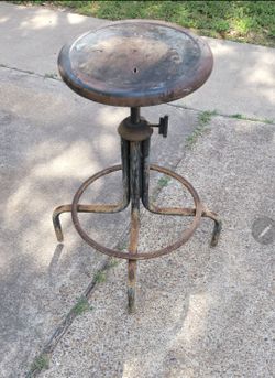 Vintage industrial stool