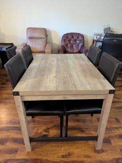 Dining room table with matching chairs