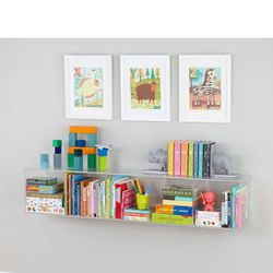 Crate & Barrel Acrylic shelf $150