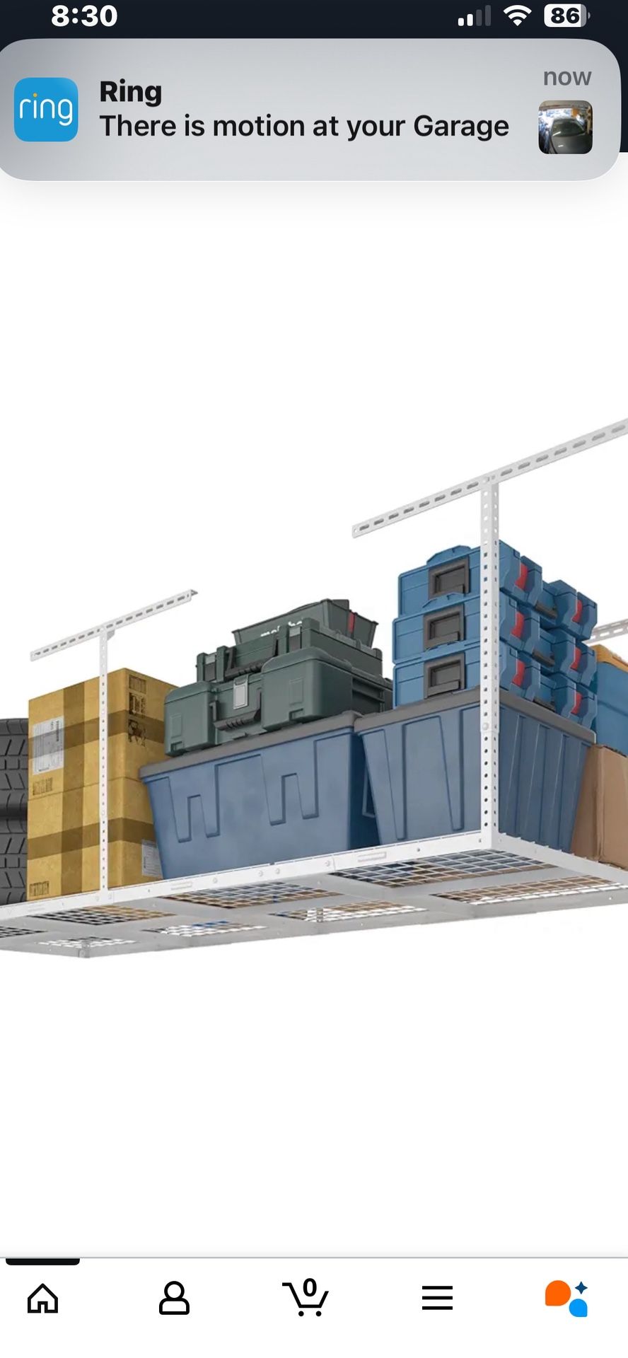 Garage Overhead Storage Rack