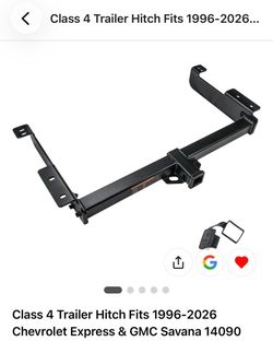 Class 4 Trailer Hitch for Chevy Express & GMC Savana