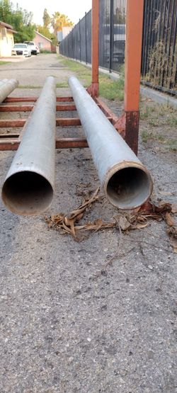 Pipes, 2ea. Galvanized metal pipes, 10' long