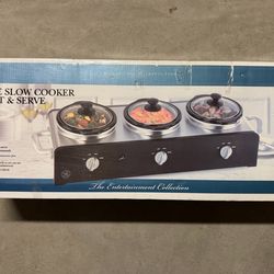TRIPLE SLOW COOKER BUFFET & SERVE