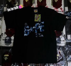 Black and Blue Bape tee Size M