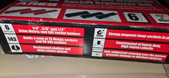 Magnetic socket organizers