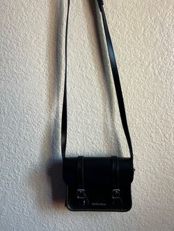 Dr. Martens Black Mini Leather Satchel Crossbody Bag