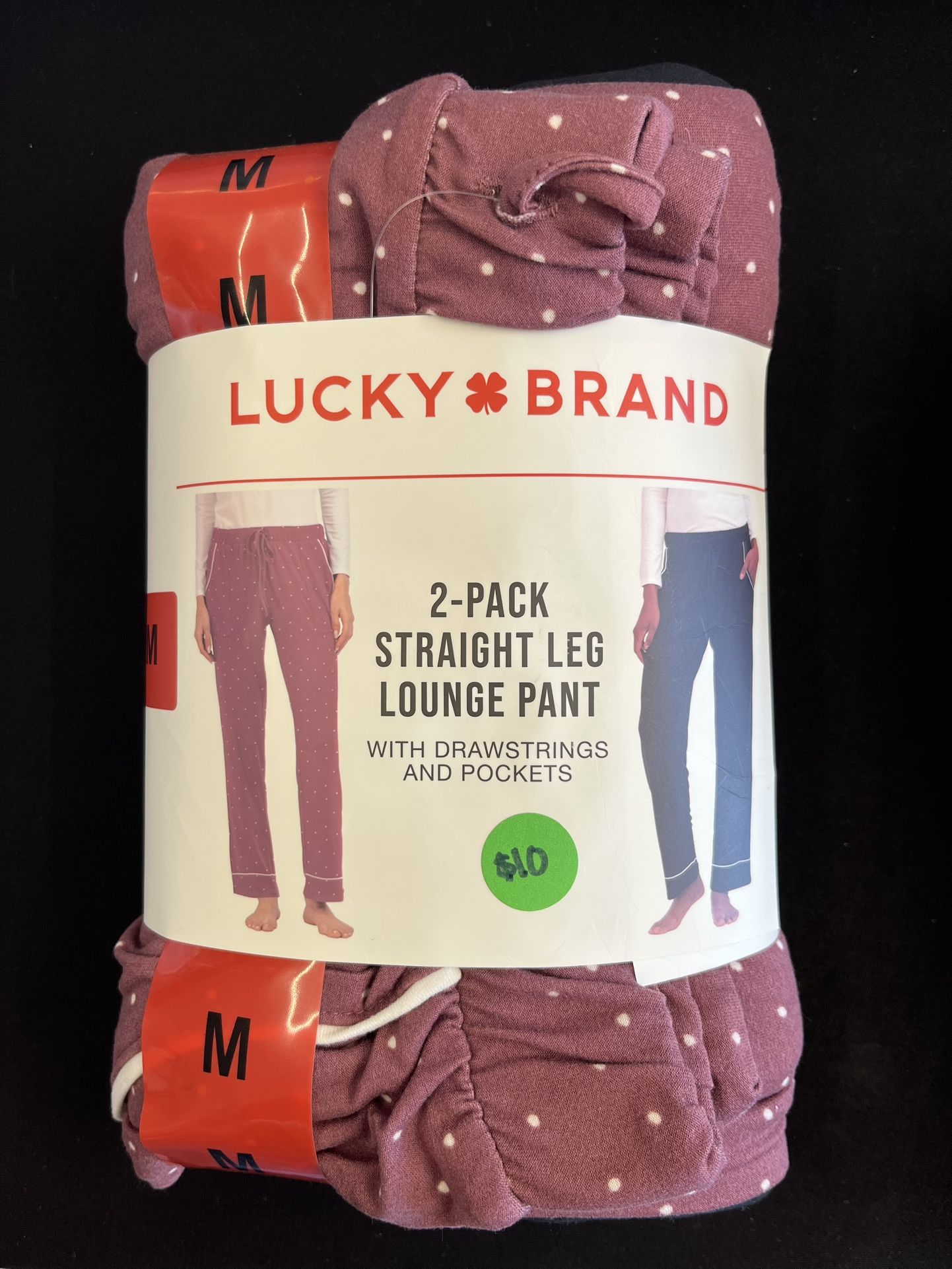Lucky Brand 2 Pack Straight Leg Lounge Pant 