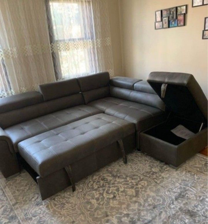 Pull Out Bed Sectional Couch Financing Available
