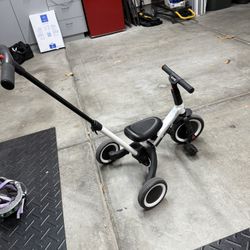 NewYoo 3-in-1 Toddler Tricycle With Push Handle