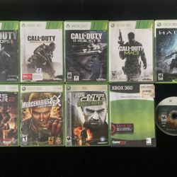 Microsoft Xbox 360 Game Lot(10 Games)CALL OF DUTY HALO FALLOUT GEARS OF WAR+(Post Nintendo Era)