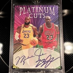 Michael Jordan & Lebron James Signature Card - HOT CARD - Limited Edition  1/1000 - See My Listings for More NBA Cards! for Sale in Carlsbad, CA -  OfferUp