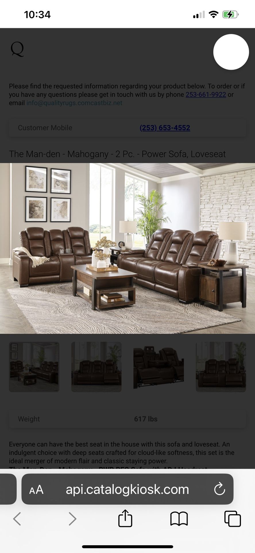 Leather Power Reclining Sofa & Power Reclining Love Seat ( Heat & Massage),All Products : American Fashion Style Bags On Sale