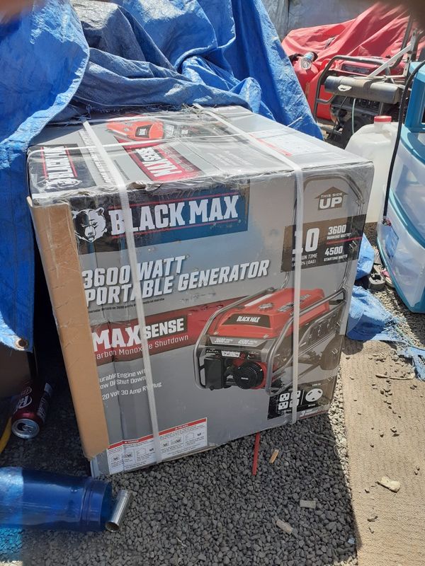 Brand New Black Max 3600 watt portable generator for Sale in Longview