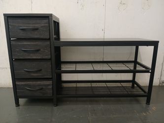 Shoe Rack & 4 Drawer Storage