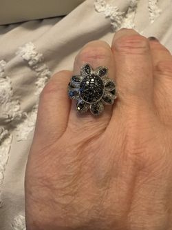 Black And White Diamond Ring