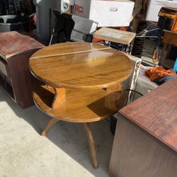 Antique Wood Side Table