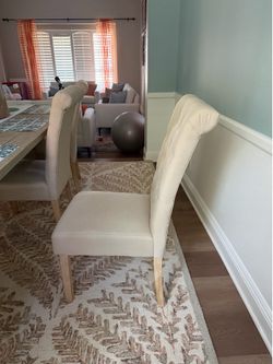 Upholstered dining chairs