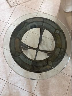 2 piece Glass top Tables