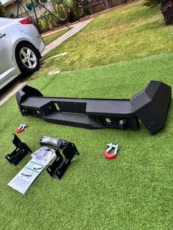 Tacoma Rear Bumper for Toyota Tacoma 2024 2025 2026 Pickup Truck Heavy Duty Steel Back Bumper   Parachoques trasero de acero de alta resistencia para 