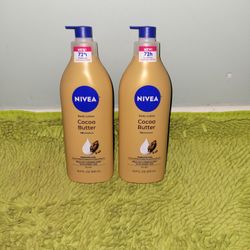 2 Nivea Body Lotion 16.9oz Cocoa Butter 