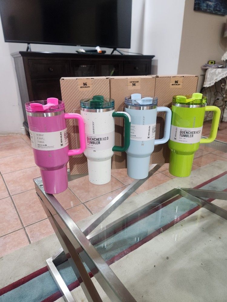 Stanley Starbucks Tumbler 40 0z With Straw Brand New
