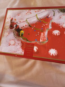 Christmas candy dish